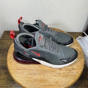 Nike Air Max 270 Shoes Womens Size 8.5 Gray Red Black White DR8700-001 Sneakers